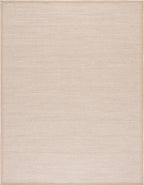 SAFAVIEH Area Rug 9x12 - Natural Fiber Collection - Large - Marble & Linen Color, Sisal, Woven Design with Border (NF143B)