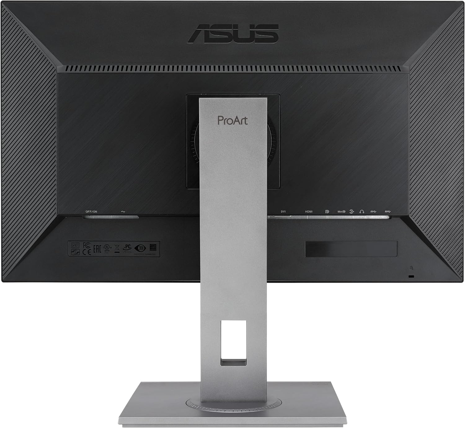 ASUS ProArt Display PA278QV 27” WQHD (2560 x 1440) Monitor  100% sRGB/Rec. 709 ΔE < 2  IPS  DisplayPort HDMI DVI-D Mini DP  Calman Verified  Eye Care  Anti-Glare  Tilt Pivot Swivel Height Adjustable