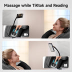 Real Relax 2026 Massage Chair Full Body,Zero Gravity SL-Track Shiatsu Massage Recliner with Upgraded Phone Controller and Holder,APP Control,Child Lock,Pause Button and Led Light,Favor-06,Black