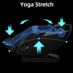 MYTHIA MD906 2026 Massage Chair - Full Body Zero Gravity Recliner with 3D Massage  Heat Therapy  Air Pressure & Foot Roller  Bluetooth & USB Charging Port for Home & Office Use (Black)