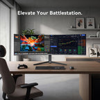 49 Inch Curved Gaming Monitor  32:9 DQHD 5K 165Hz 1ms Ultrawide Display  1500R Immersive Curvature  HDR400  127% sRGB  FreeSync  HDMI/DP  VESA Mountable for Gaming & Productivity