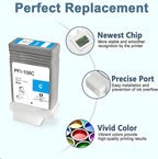 PFI106 Ink Cartridge Set PFI-106 Remanufactured Ink Tank for Canon imagePROGRAF iPF6300 iPF6300S iPF6350 iPF6400 iPF6400S iPF6400SE iPF6450 (12Pack  MBK BK PGY C M Y PM PC BL GR RED GY)