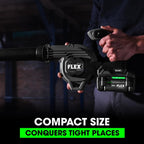 FLEX 24V Brushless Cordless 115 CFM 185 MPH Jobsite Blower Tool Only, Battery and Charger Not Included - FX5441-Z