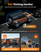 WOLFBOX G900 Tripro Cabin Version 3 Channel 4K Rear View Mirror Camera 8MP STARVIS IMX678 Night Vision 4K+1080P+2.5K Front Inside and Rear Mirror Dash Cam 5.8GHz WiFi Voice Control Includes 256GB Card