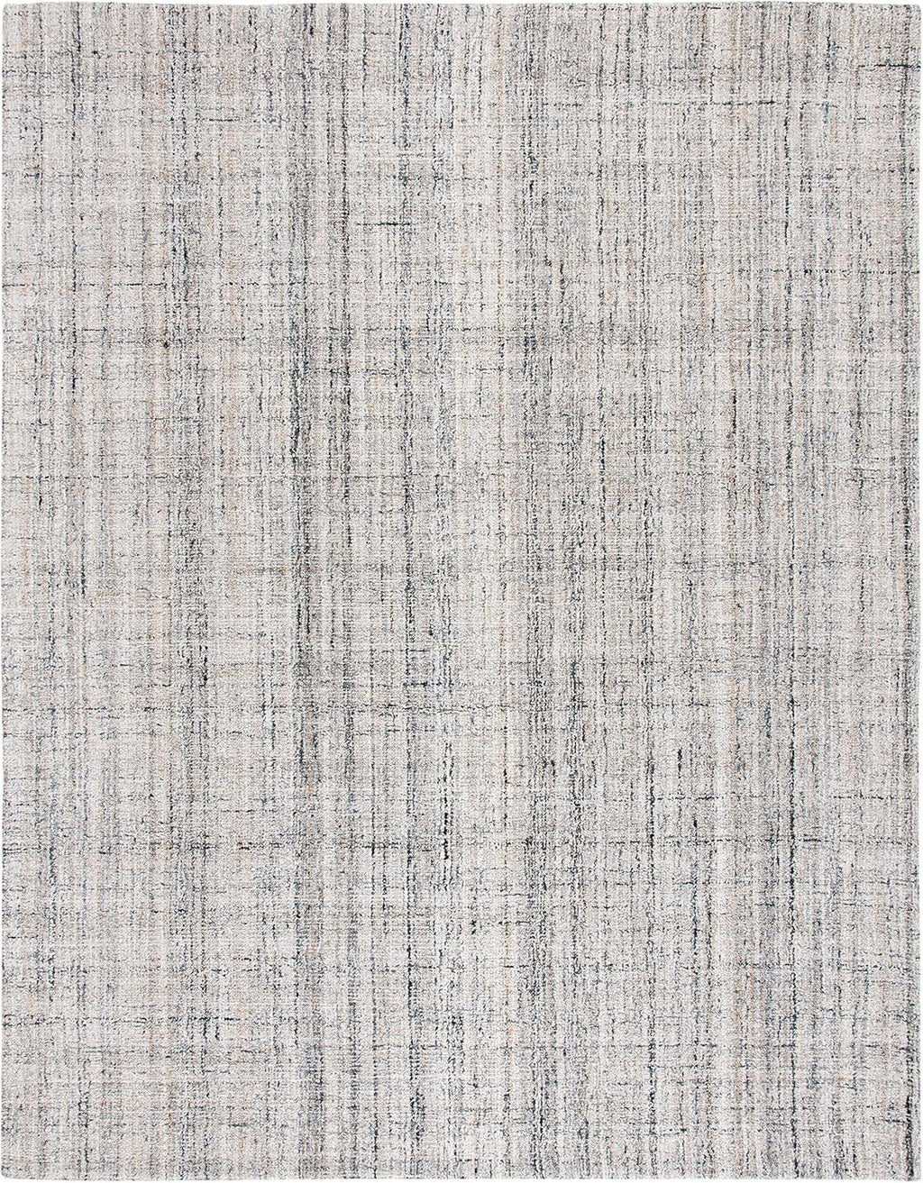 SAFAVIEH Abstract Collection Area Rug - 9' x 12', Camel & Black, Handmade Wool & Viscose, Ideal for High Traffic Areas in Living Room, Bedroom (ABT141C)