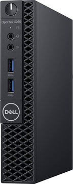 Dell OptiPlex 3060 Micro PC with Intel Core i3-8100T 3.1 GHz, 8GB RAM, 128GB Solid State Drive, Windows 11 Pro (Renewed)