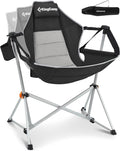 KingCamp Hammock Camping Chair, Swinging Portable Camp Chairs for Adults, 400lbs Heavy Duty Oversized Folding Rocking Chair with Adjustable Recline, Aluminum Alloy Frame for Outdoor Patio Beach Sport