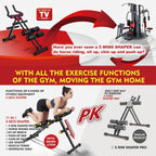 Foldable Ab Workout Machine for Home Gym – Adjustable Core & Waist Trainer for Women, Full Body Abdominal Exercise Equipment with Resistance Bands & LCD Display
