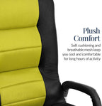 Best Choice Products Swivel Gaming Chair 360 Degree Multipurpose Floor Chair Rocker for TV, Reading, Playing Video Games w/Lumbar Support, Armrest Handles, Adjustable Foldable Backrest - Black/Yellow