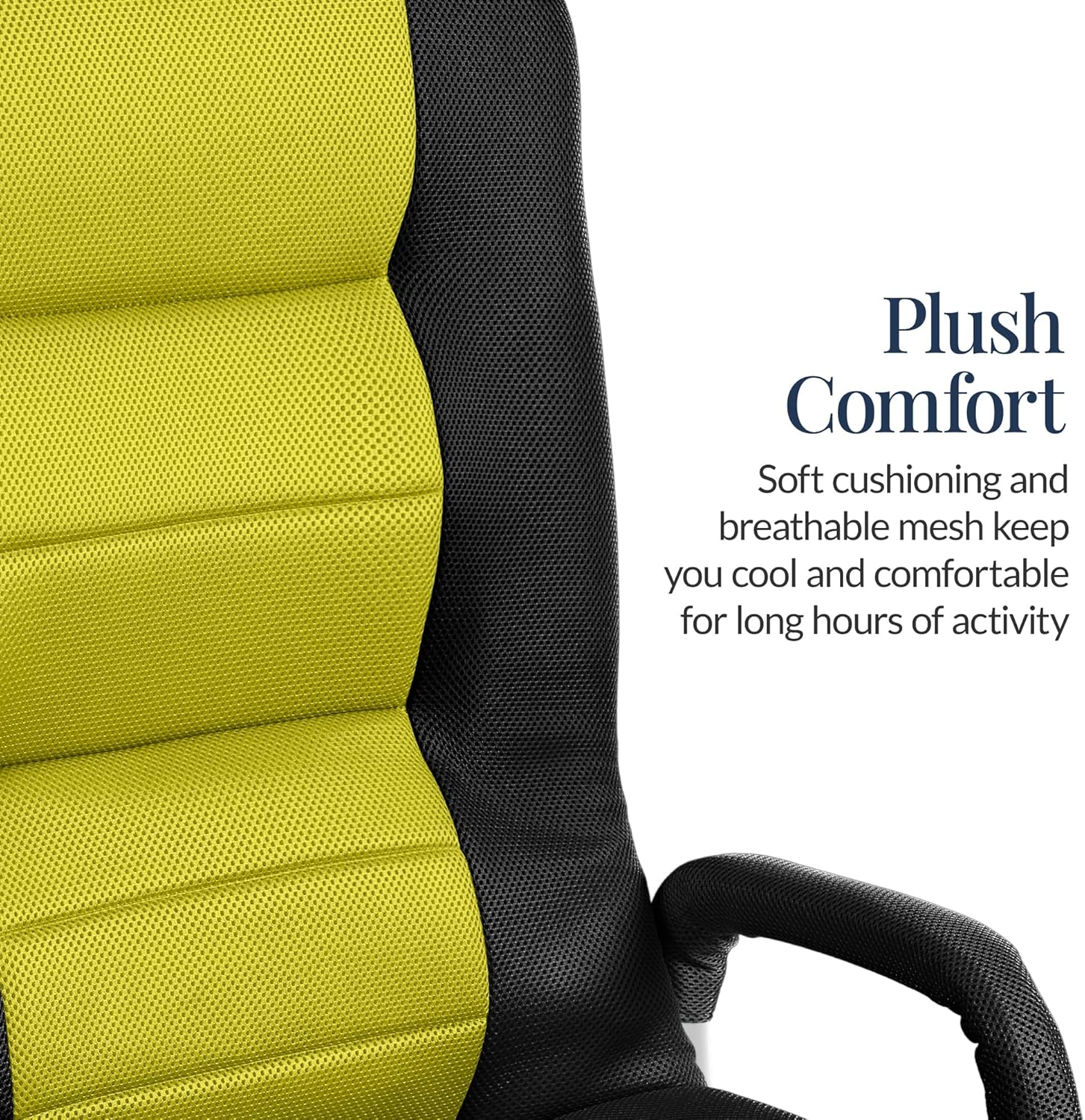 Best Choice Products Swivel Gaming Chair 360 Degree Multipurpose Floor Chair Rocker for TV, Reading, Playing Video Games w/Lumbar Support, Armrest Handles, Adjustable Foldable Backrest - Black/Yellow