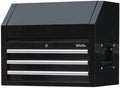 26" Rolling Tool Chest with 3 Drawers - Tool Box with Ball Bearing Slides, Lift-Latch Handles, Drawer Lock Mechanism, Flip-Open Top Compartment, Slip-Resistant Liners for Garage and Workshop Storage