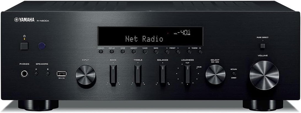 R-N600A Network Receiver with Streaming  Phono and Built-in DAC  Black