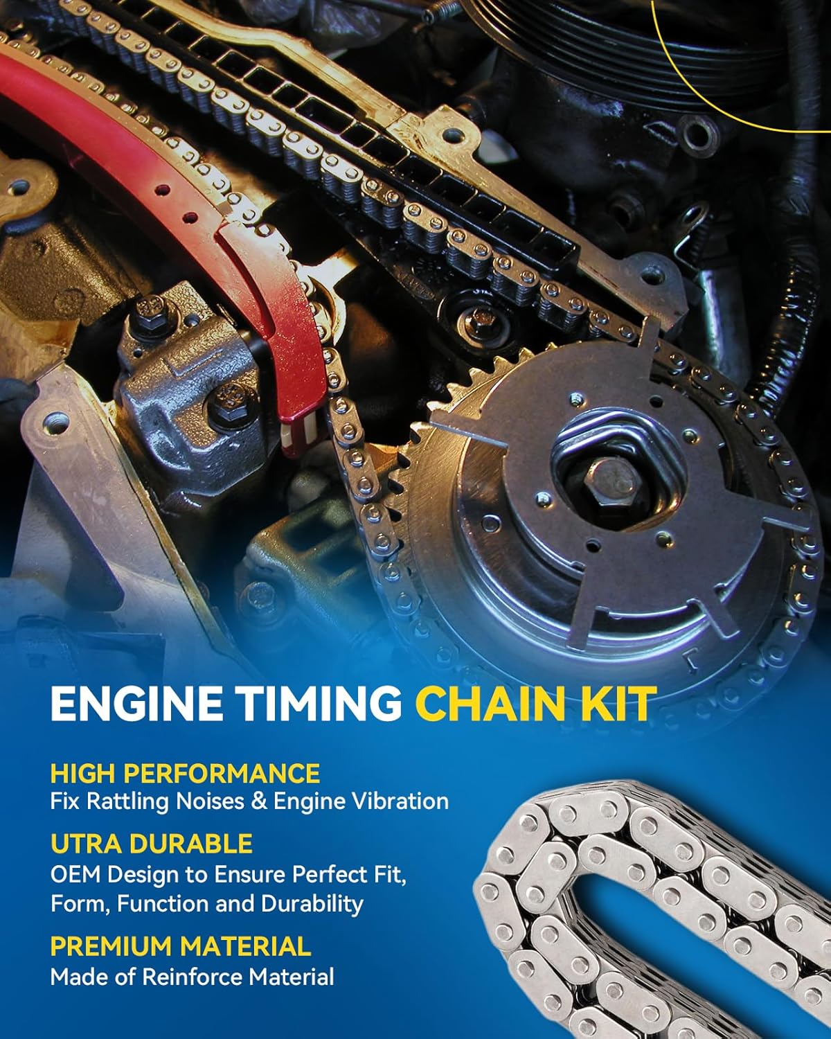 PHILTOP Timing Chain Kit 3.6L 3.0L, Compatible with Chevy Traverse 2009-2022, Buick Enclave 2008-2021, GMC Acadia 2007-2016, Cadillac SRX/CTS 2007-2019, Malibu 2008-2012 (OE# 9-0753SX)