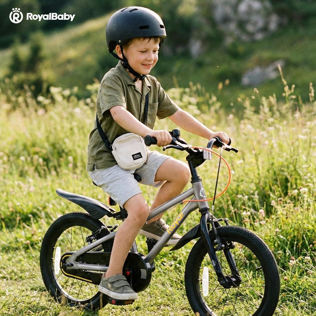 RoyalBaby EZ Fride Kids Bike 16 18 20 Inch, Lightweight Aluminum 2-in-1 Balance to Pedal Bike with One-Key Switch for Boys Girls Ages 4+