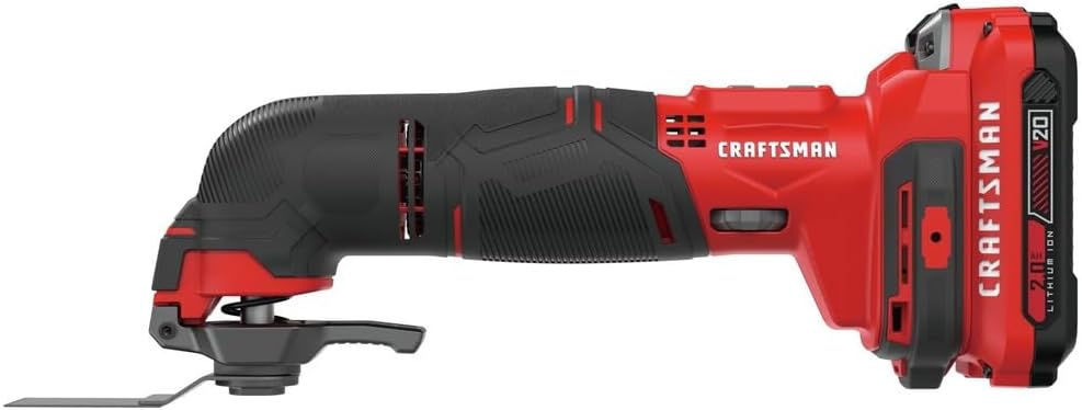 CRAFTSMAN CMCE501D1R V20 Lithium-Ion Cordless Oscillating Tool Kit (2 Ah) (Renewed)