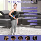 Pilates Board Reformer 15-in-1: Split & Foldable Design, Portable Home Gym with Digital Display, Resistance Bands, Balance Board for Women's Full Body & Core Training