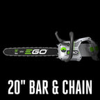 EGO POWER+ Chain Saw  20” Battery Powered Chainsaw  Electric Cordless  Battery and Charger Not Included – CS2000