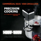 Commercial Sous Vide Precision Cooker 1400W | Fast-Heating Immersion Circulator | Thermal Sous Vide Machine with Accurate Temperature & Timer | IPX7 Waterproof | Quiet | For Restaurants & Home Kitchen