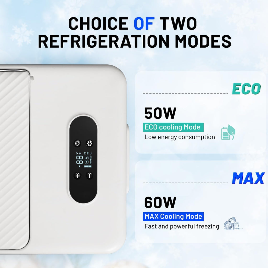 Alpicool S15 Portable Freezer, 12 Volt Refrigerator, 18 Quart (16.8 Liter) Fast Cooling 12V Car Fridge -4℉~68℉, White Car Cooler, 12/24V DC and 100-240V AC for Outdoor, Camping, RV, Truck
