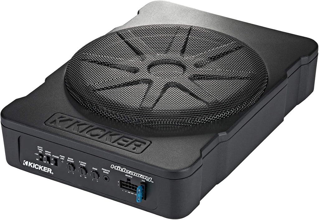 KICKER 46HS10 Hideaway Compact Powered Subwoofer  10-Inch