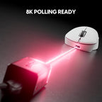 Pulsar Gaming Gears ZywOo The Chosen Mouse Wireless Gaming Mouse, Ultra Lightweight 2.08 oz (59g), Optical Switch, 32000 DPI, 750 IPS, XS-1 Sensor, 8k Compatible (Medium, White)
