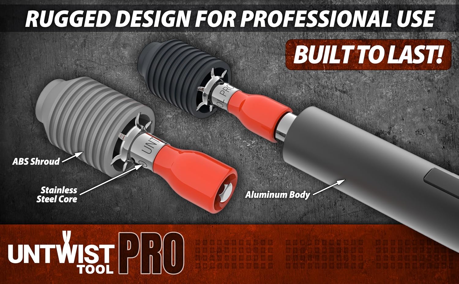 Untwist Tool PRO-COMBO Quickly Separates CAT5e, CAT6, CAT6A, & CAT7
