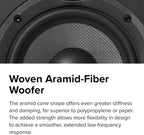 ELAC Debut 2.0 B5.2 Bookshelf Speakers  Black (Pair) - 1” Cloth Dome Tweeter & 5.25” Aramid Fiber Woofer - 2-Way Bass Reflex - Up to 35 000 Hz Response