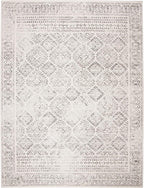 SAFAVIEH Area Rug 9x12 - Tulum Collection - Large - Ivory & Grey, Moroccan Boho Distressed Design, Non-Shedding & Easy to Clean, Ideal for Living Room, Bedroom, Dining Space (TUL264A)