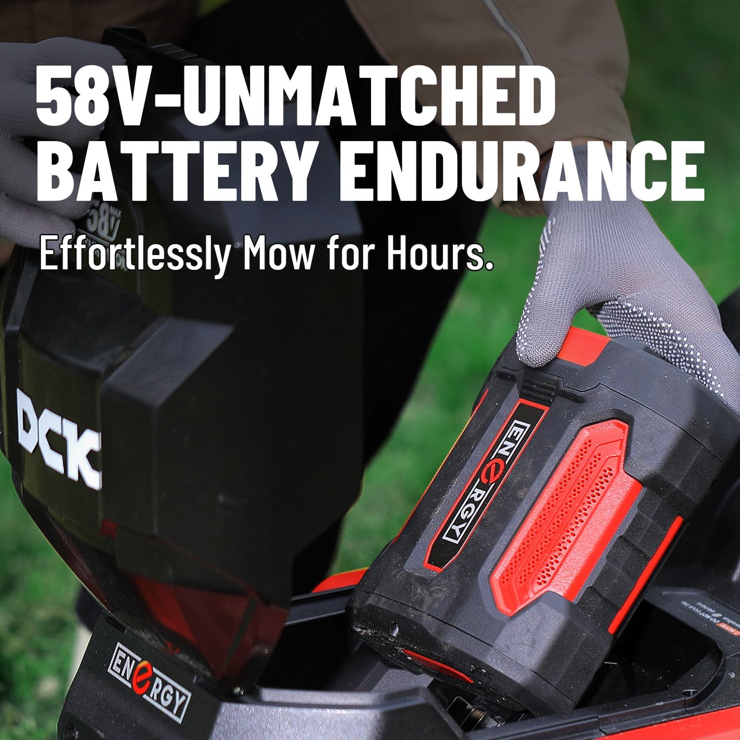 58V 21" Electric Lawn Mower Cordless Self-Propelled Lawn Mower  Brushless Motor  3-in-1 (Mowing/Collecting/Mulching)  7 Cut Heights  Foldable  LED Light  7.5Ah Battery & Charger(60Min runtime)
