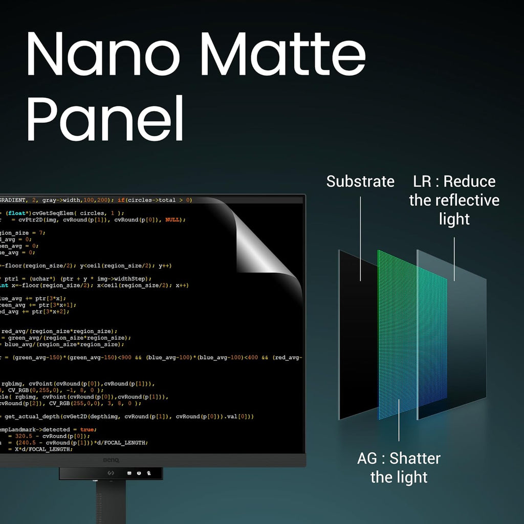 BenQ RD280U 28.2” 4K 3840x2560 3:2 Programming Monitor  Eye-Care  Nano Matte Panel  Coding Modes  MoonHalo Backlight  90W USB-C  KVM  VESA Mount  Developer Monitor