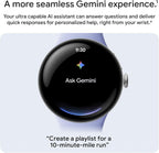 Google Pixel Watch 4 (45mm) - Android Smartwatch with Heart Rate and Sleep Tracking - 40-Hour Battery - Fitness Tracking - Google AI - Matte Black Aluminum Case - Obsidian Active Band - Wi-Fi
