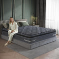 Queen Size Mattress 12 inch - 2026 Hybrid Firm Mattress in a Box Spring, Cooling Memory Foam, Pocket Springs, Medium Firmness for Pressure Relief, Motion Isolation, Edge Support, Side & Back Sleepers