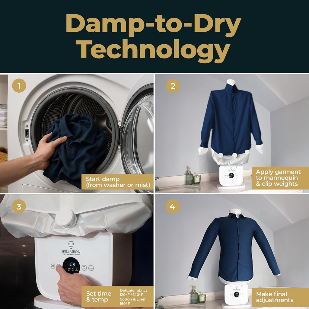 Original Automatic Hot Air Garment Dryer & Iron – Hands-Free Wrinkle Remover for Shirts & Pants, Designed for Reliable Everyday Use