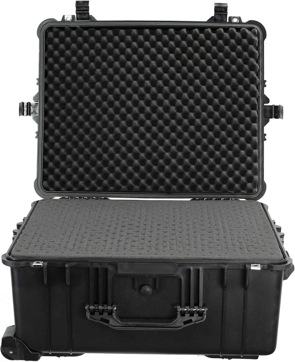 Eylar XL 23.75" Protective Roller Camera Hard Case for Cameras  Drones  Tools  and AV Equipment with IP67 Waterproof  Shock Resistant  and Customizable Foam Inserts (Black)