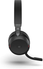 Jabra Evolve2 75 PC Wireless Headset with 8-Microphone Technology - Dual Foam Stereo Headphones with Advanced Active Noise Cancelling  USB-A Bluetooth Adapter and MS Teams-Compatibility - Black