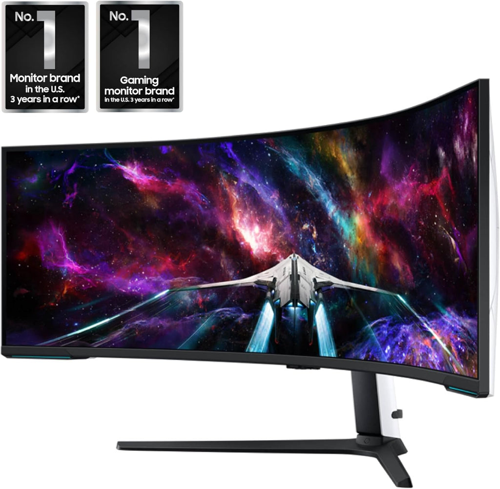 Samsung 57" Odyssey Neo G9 (G95NC) Series Dual 4K UHD 1000R Curved Gaming Monitor  240Hz  1ms with DisplayPort 2.1  Quantum Mini-LED  DisplayHDR 1000  AMD FreeSync Premium Pro  LS57CG952NNXZA