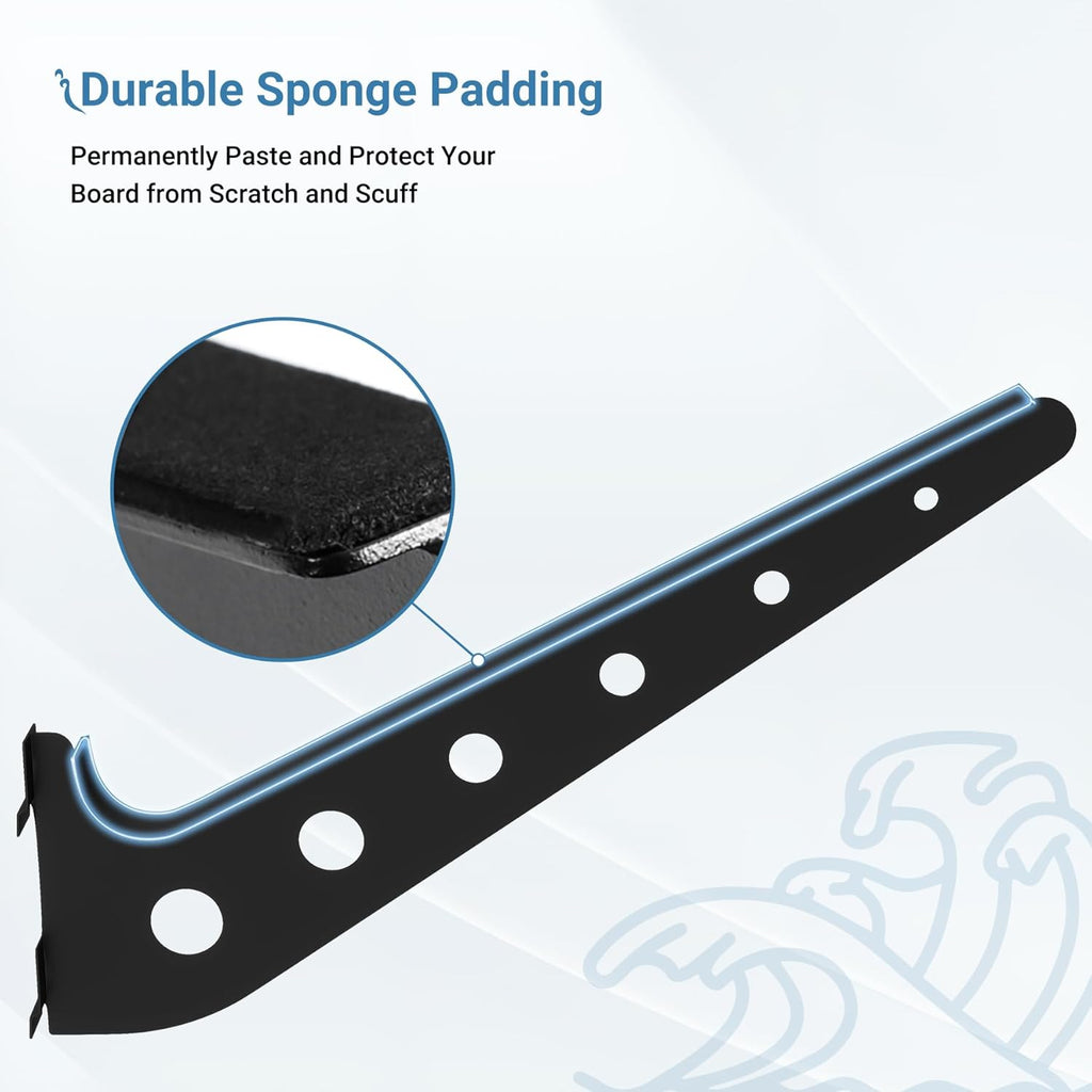 2/3/4/6 Board Horizontal Surfboard Rack, Adjustable Surfboard Wall Mount Display, Surfboard Wall Rack Board Storage Mount System at Home and Garage