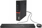 Lenovo ThinkCentre M700 Tiny Desktop PC with 24" FHD Monitor  Intel Quad Core i5-6500  16GB DDR4 RAM 256GB SSD  2 DisplayPort  Keyboard & Mouse  WiFi  Windows 11 Pro (Renewed)