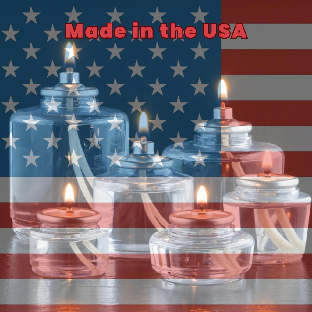 Hollowick Disposable Liquid Candles, 17 Hour, for Use in Glass Votive Tealight Lamp Holders, Restaurant Wedding Table Top Lights, Child Resistant Closures, 12 Pieces, Clear Fuel Oil HD17-12M