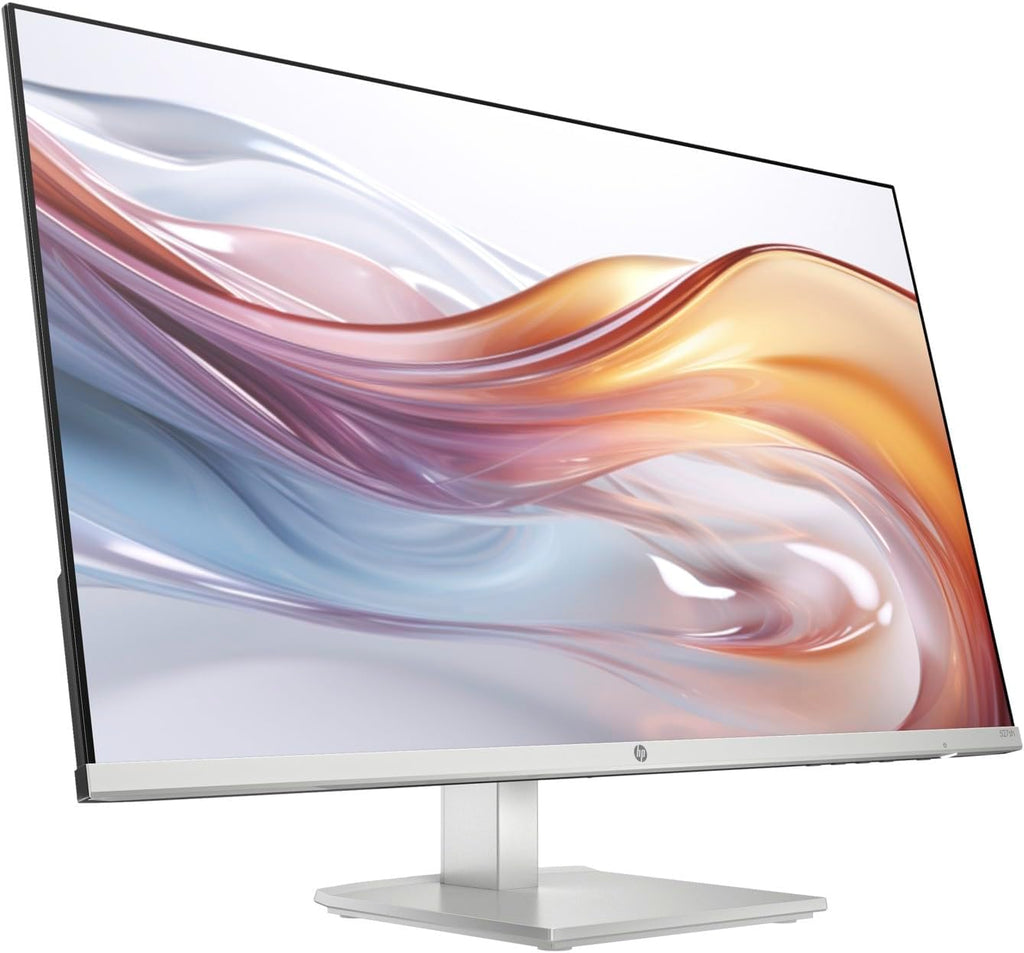 HP Series 5 527sh Monitor (Replaces M27h) 27" 100Hz IPS FHD (1920x1080) 99% sRGB Display  Adjustable Height & Tilt  Flicker Free  Anti-Glare  Black/Silver w/DKZ USB Port Expander (2 Pack)