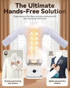 Automatic Ironing Machine, Hands Free Automatic Iron, Wrinkle-Free in 8-12 Mins, Automatic Steam Iron, Portable Inflatable Garment Wrinkle Remover for all kinds clothes (not allowed Skirt)