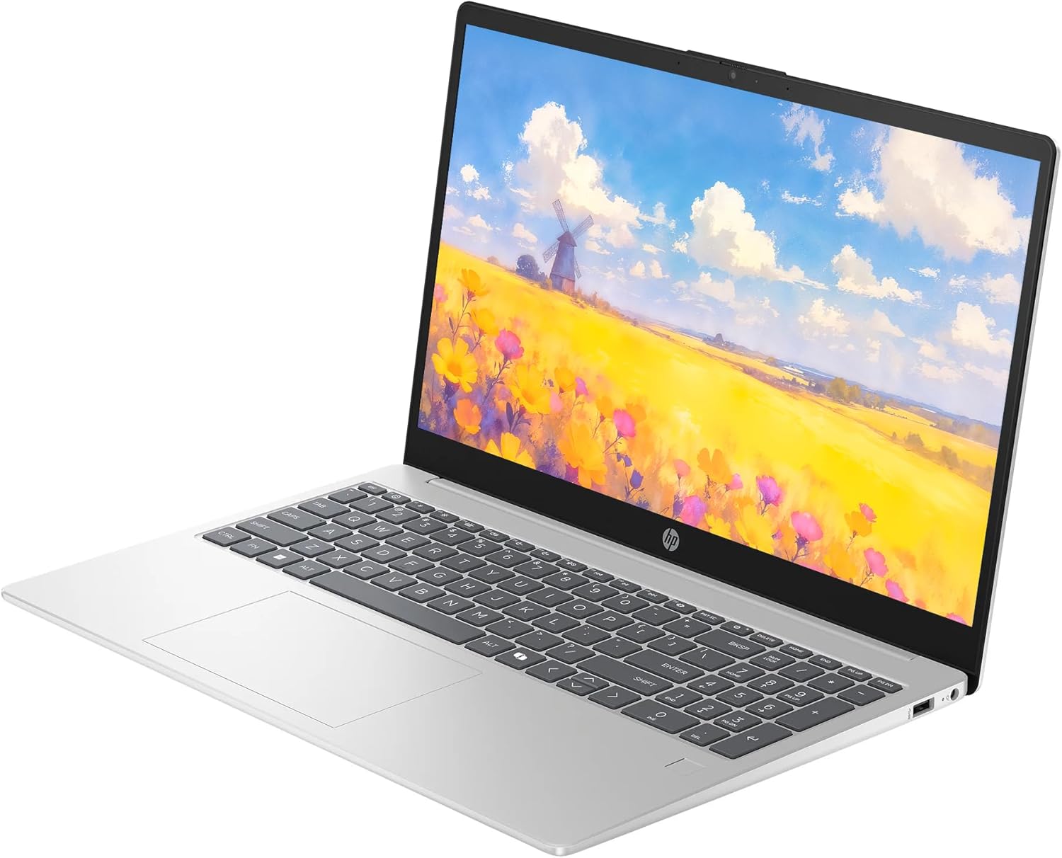 HP 15.6" Business Laptop Computer  12GB RAM 512GB SSD  10-Core Intel Core i5  Windows 11 with Copilot AI  Fingerprint Reader  Backlit Keyboard  SageNova Earphones
