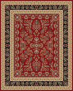 SAFAVIEH Area Rug 9x12 - Lyndhurst Collection - Large - Red & Black, Traditional Oriental Design, Non-Shedding & Easy to Clean, Ideal for Living Room, Bedroom, Dining Space (LNH331B)
