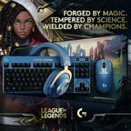 Logitech G PRO Mechanical Gaming Keyboard - Ultra-Portable Tenkeyless Design, Detachable USB Cable, LIGHTSYNC RGB Backlit Keys, Official League of Legends Edition