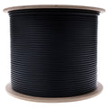 CableWholesale 1000ft Black 24-Strand Fiber Optic Cable Multimode 50/125 OM3  Corning ClearCurve  Plenum Rated  Indoor/Outdoor High-Speed 10G Networking