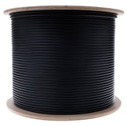 CableWholesale 1000ft Black 24-Strand Fiber Optic Cable Multimode 50/125 OM3  Corning ClearCurve  Plenum Rated  Indoor/Outdoor High-Speed 10G Networking