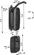 monTEK Swivel Bike Wall Mount, Bike Hangers for Garage, Space-Saving Vertical Bike Rack, Sturdy Bike Storage Rack Holds Up to 66lbs, Easy to Install, 4 Pack