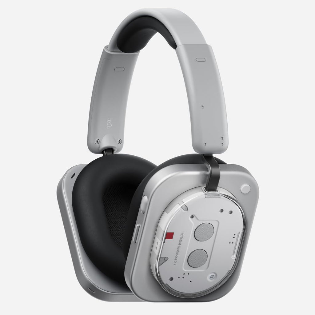 Nothing Headphone (1) Hybrid Active Noise Cancelling Headphones  Wireless Over-Ear Headphones with 6 Mics  80Hrs Playtime  Hi-Res Audio  KEF-Tuned  Spatial Sound  Comfort Fit & Fast Charging White