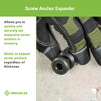 Greenlee 868 Screw Anchor Expander for Caulking Anchor Size 1/4-20, Heavy-Duty Screw Anchor Expanding Tool