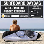 Ho Stevie! Surfboard Bag - Zippered Daybag - Fits All Shapes of Surfboards - Foam Padding and Durable Cover - Comfortable Shoulder Strap